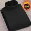 Exclusivo de fábrica al por mayor transfronterizo camiseta de manga larga con cuello medio alto de terciopelo alemán de doble cara para hombre otoño e invierno con terciopelo cálido talla grande interior