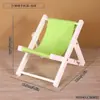 Silla de Playa Regalo Soporte para Teléfono Móvil Mini Regalo de Madera Reclinable Plegable Accesorios para Fotos Decoración Escritorio Creativo