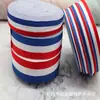 Suministro puntual cinta tricolor azul zafiro rojo y blanco azul marino rojo y blanco cinta de poliéster para medallas cinta de poliéster con rayas rojas y amarillas verdes