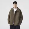 Chaqueta casual de trabajo para exteriores con capucha a prueba de viento estilo japonés para primavera y otoño, unisex