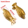 Hay Peces Cada Año Acero Inoxidable 304 Cuentas Pequeñas con Forma de Pez Color Dorado de 18 Quilates que Conserva el Color Cuentas Sueltas para Manualidades Cuentas de Buena Suerte Accesorios para Joyería