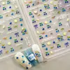Pegatinas para Uñas Redanco5D en Relieve para Celebridades de Internet con Escamas Plateadas, Gelatina, Diseños de Flor de Cerezo para Teléfono Móvil y Uñas Dr1976