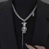 Outono e inverno nova corrente de suéter sentido de alta qualidade hip-hop online celebridade roupas corrente acessórios nicho design colar online celebridade clavícula corrente