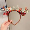 Diadema de Cabeza de Ciervo Linda Transfronteriza Europea y Americana para Mujer 2026 Nuevo Estilo Gorro de Oso Diadema de Astas Accesorios para el Cabello de Navidad