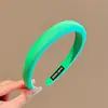 2026 Novo Estilo Coreano Faixa de Cabelo Infantil Estilo Igual do Tiktok Faixa de Cabelo Verde Presilha para Meninas Acessório de Cabelo de Alto Valor