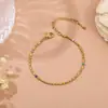 Pulsera 100 Europea y Americana Acero de Titanio Color Oro de 18k Libre de Color para Mujer Simple Versátil Elegante Ins Moda Personalizada Joyería de Mano