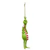 Nova decoração de Natal de monstro verde 2D2026 transfronteiriça ornamento de acrílico pingente de árvore de Natal de desenho animado