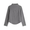 Nova Camisa Base Feminina Outono 2024 300g Pesada Design de Gola Alta Curta Camisa Base Feminina Confortável e Confortável