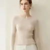 Nuevo Suéter 100% Cachemir Otoño/Invierno para Mujer, Cuello Redondo Ajustado Pulóver Suéter Corto de Punto
