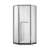 Foshan Banheiro Doméstico Personalizado Divisória de Banheiro de Aço Inoxidável com Separação Seca e Úmida Tipo Diamante Porta de Abrir para Banheiro