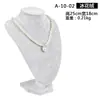 Soporte de exhibición de terciopelo para collares con vista al mar, maniquí de cuello para joyería, soporte para colgantes, mostrador de cuello de maniquí, accesorios de exhibición de joyería