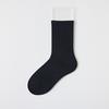 Meias Pretas Brancas Cinzas Masculinas Outono Inverno Cor Sólida Simples Versátil Meias de Comprimento Médio Meias Coloridas Sólidas da Moda Meias Curtas Pretas para Homens