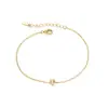 Pulsera de Plata de Ley 925 26 Letras Pulsera de Circonita Ins Nicho Lujo Accesible Pulsera de Plata de Ley de Alta Gama Estilo Caliente Transfronterizo para Mujeres