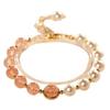 Pulsera de Perlas de Cristal de Fresa, Nicho y Versátil, Pulsera Dulce de Cuentas, Sensación de Lujo Ligero y de Alta Gama, Joyería al por Mayor