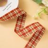 Cinta de Pata de Gallo a Rayas de 2.5 cm Hecha a Mano DIY Accesorios para el Cabello Lazo Regalo Ramo Cinta Decorativa