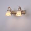 Faro de espejo estilo europeo Luz LED de baño americana Gabinete de espejo de baño Lámpara de pared para tocador Impermeable Orificio de tornillo E14 sin agujeros