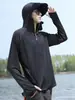Ropa con Protección Solar para Hombre, Protección UV de Verano, Chaqueta Fina Transpirable, Ropa para Pesca al Aire Libre, Ropa con Capucha con Protección Solar para Hombres y Mujeres