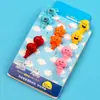 10 piezas tenedor de fruta tarjeta de papel juego de cartas caricatura animal pequeño plato de fruta tenedor tenedor bento plato de fruta KTV bar plato de fruta tenedor de fruta