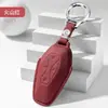 Direto da Fábrica Jihu Alpha T6 Capa para Chave de Carro Couro Bovino Camada Superior Bolsa de Chave de Alto Padrão Concha com Fivela Interior para Homens e Mulheres