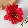 Tocado de Flor de Loto de Nieve Simulada DIY Hecho a Mano Decoración de Boda Materiales Florales Pasador de Flor de Seda Accesorios para Ropa de Flor Flor Artificial