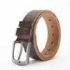 Cinturón de cuero vacuno de capa superior hebilla de pasador vintage cinturón de hombre moda casual combina con todo cinturón de cuero vacuno genuino cinturón para pantalones de hombre