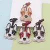 Nuevo Colgante de Bolso de Bulldog Francés, Llavero Sencillo y Lindo para Coche de Perro, Colgante de Cachorro de Cuero PU