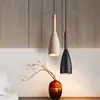 Moderna lámpara colgante pequeña de travertino amarillo para mesita de noche estilo wabi-sabi japonés dormitorio vintage casa de huéspedes entrada comedor retro nórdico