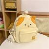 Mini mochila feminina 2024 nova mochila de desenho animado kitty primavera mochila de saída bolsa transversal de um ombro para estudantes universitários e meninas