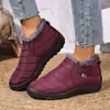 Botas de Algodão de Inverno para Comércio Exterior Feminino, Sapatos de Novo Estilo, Botas de Neve, Botas com Forro de Lã, Quentes e Confortáveis, Sapatos Quentes da Moda para Mulheres