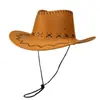 Chapéu de Cowboy Ocidental Atacado de Fábrica, Chapéu Universal de Proteção Solar para Viagem ao Ar Livre na Primavera e Verão para Mulheres, Chapéu de Ciclismo Anti-UV com Aba Larga