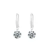 Pendientes de Plata S925 Ganchos para Oreja de Mujer Nicho Simples Gama Alta Pendientes de Diciembre Venta Directa de Fábrica Pendientes Geométricos Simples