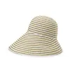 Chapéu de Pescador Listrado Dobrável UPF50+ Anti-UV Leve Dobrável Enrolável Chapéu de Sol de Cor Contrastante
