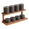 Soporte para Tazas de Escritorio Estante para Tazas de Té Tazas de Café Barra de Almacenamiento Estante Lateral Colocación de Vasos de Agua Copas de Vino Estante de Exhibición para Tazas