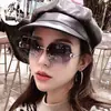 Óculos de Sol Sem Aro de Borda Cortada Nova Moda Transfronteiriços para Mulheres, Óculos de Sol de Celebridade da Internet, Óculos Tendência Douyin para Fotografia de Rua