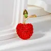 Broches Série Frutas Frescas Pastorais Estilo Coreano Liga Uva Cereja Morango Pins Acessórios para Roupas Bolsas