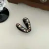 Artefacto Fijo para Cola de Caballo Alta con Diamantes Completos en Forma de V de Sentido Avanzado de Nicho, Pequeño Tamaño para la Parte Posterior de la Cabeza, Pinza para el Cabello Anticolapso, Adorno para la Cabeza