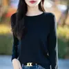Suéter de Punto Moda 2026 Cuello Redondo para Mujer, Nuevo Jersey de Manga Larga Primavera y Otoño, Top Holgado y Versátil