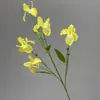 Flor Artificial de Simulación Cruzada Flor Nueva de 5 Cabezas de Lirio Ramo de Flores de Boda Flor de Seda Artificial de Alta Calidad Flor de Simulación Flor Decorativa