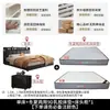 2026 Sencilla Nueva Multifuncional Almacenamiento Piel Cama Moderna Doble Cama de Boda Luz Lujo Dormitorio Principal Celebridad de Internet ins Cajón
