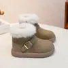 Zapatos de algodón con suela gruesa para mujer, invierno, con felpa, engrosados, botas de nieve, otoño e invierno 2026, nuevos, casuales, de caña alta, zapatos de pan, zapatos de tabla, para mujer