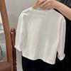 Camiseta de algodón para hombre y mujer, de manga larga, con estampado de dibujos animados de primavera, para bebé, ropa infantil de primavera y otoño.