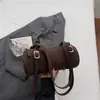 Bolsa de Axila de Luxo para Mulheres, Bolsa de Mão Estilo Almofada, Bolsa Cilíndrica para Ombro para o Dia a Dia, Moda Casual Transfronteiriça 2026 Modelo Novo