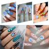 Manicura Estrella Mocha Adornos de Diamante Decoración de Uñas Nuevo Makaron Accesorios de Diamante con Forma de Cola de Pez