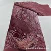 Nuevo Estilo Europeo y Americano Rojo Brillante de Moda Terciopelo Bordado Pesado Bordado con Cuentas Tubulares Encaje de Terciopelo Vestido Disfraz de Presentación Cheongsam Encaje