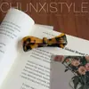 Gravata borboleta de acetato simples e elegante com clipe de mola para mulheres, presilha de garra curta meio amarrada, grampo de cabelo versátil de alta qualidade, novo acessório de cabelo