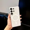 Funda de teléfono magnética de acrílico transparente adecuada para Samsung S26ULTRA s25plus cubierta protectora simple anticaídas A17