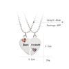 Wish2018 Moda europea y americana personalidad mejores amigas costuras de diamante amor collar venta caliente transfronteriza accesorios