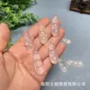 Colgantes de Calcedonia de Hielo de Alta Calidad al por Mayor para Hombres y Mujeres, Modelo de Frijol Rojo de Ágata para Puesto de Venta en Vivo de Tiktok y Kuaishou