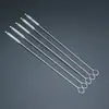 Cepillo de acero inoxidable para pajitas de biberón, cepillo de limpieza doméstico delgado para pajitas de botellas de niños, cepillo largo