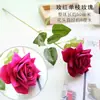 Al por mayor en stock 9 rosas de simulación ramo falso individual decoración de boda europea sala de estar flores de simulación de alta gama transfronterizas